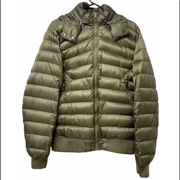 Lululemon Men’s Get Up Get Down Goose Down Hoodie Full Zip Jacket Moss Green Med - Picture 2 of 12